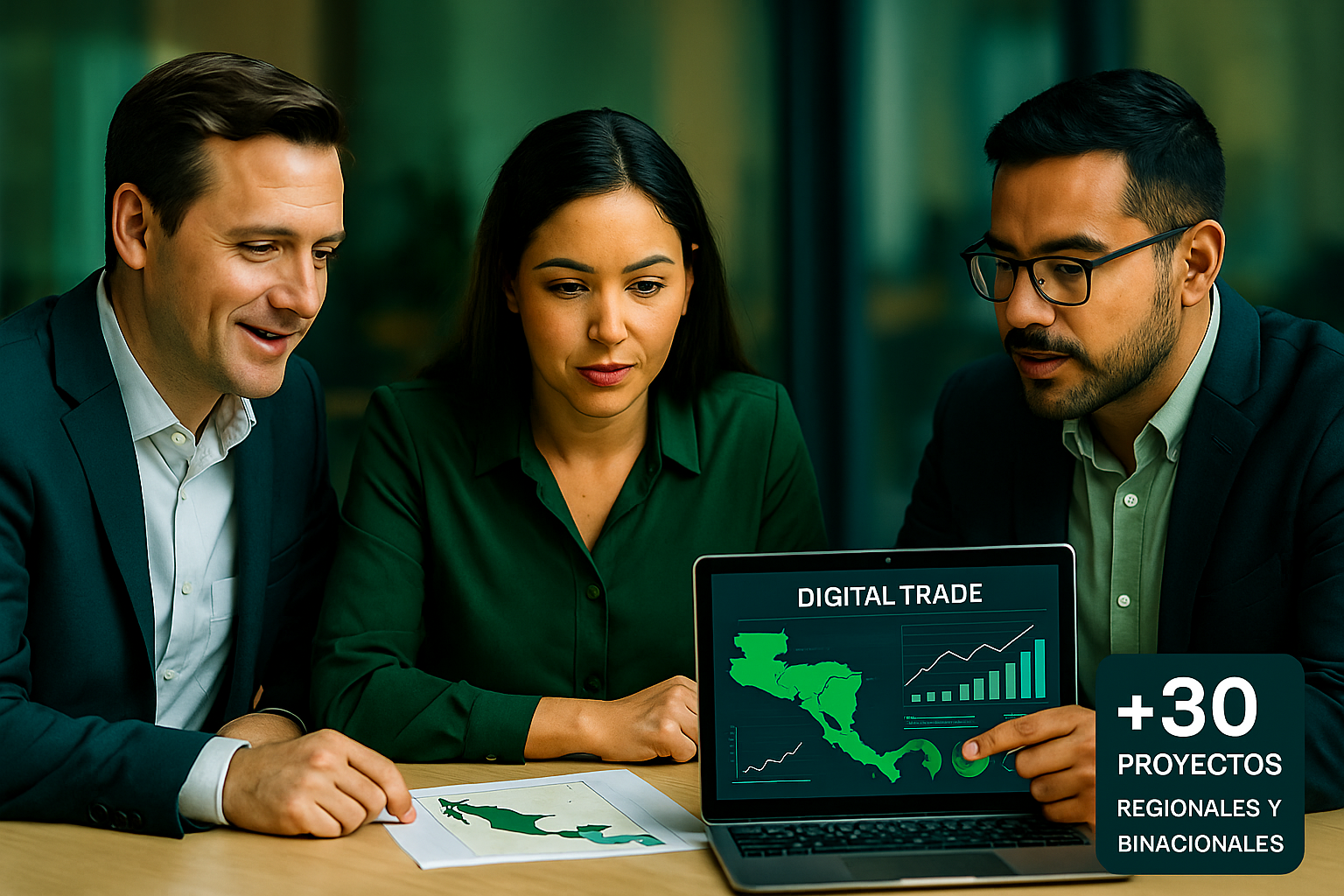 Equipo de consultoría en comercio internacional